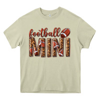 Mossy football mini with leopard Heavy Core Tee - texasbilliewilder