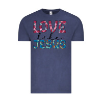 Vintage Denim love like jesus Vintage Tee - JahusDesignShop