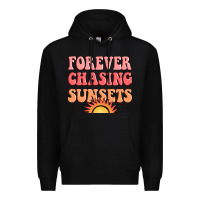 Black forever chasing sunsets Premium Hoodie - JahusDesignShop