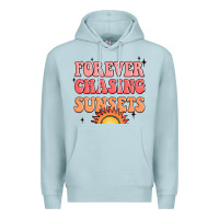 Blue Mist forever chasing sunsets Premium Hoodie - JahusDesignShop