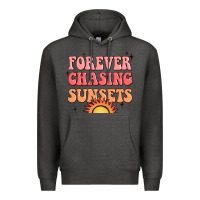 Charcoal Heather forever chasing sunsets Premium Hoodie - JahusDesignShop