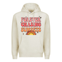 Oatmeal Heather forever chasing sunsets Premium Hoodie - JahusDesignShop