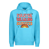 Ocean Blue forever chasing sunsets Premium Hoodie - JahusDesignShop