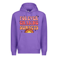 Purple forever chasing sunsets Premium Hoodie - JahusDesignShop