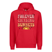 Red forever chasing sunsets Premium Hoodie - JahusDesignShop