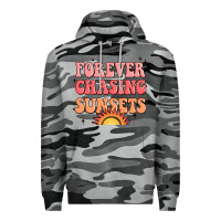 Slate Camo forever chasing sunsets Premium Hoodie - JahusDesignShop
