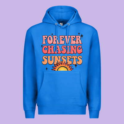 Forever Chasing Sunsets Premium Hoodie Designed By Jahusdesignshop