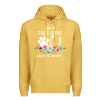 Antique Gold Im A Dog And Horse Kind Of Queen Premium Hoodie - Bettercallsaul