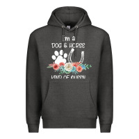 Charcoal Heather Im A Dog And Horse Kind Of Queen Premium Hoodie - Bettercallsaul