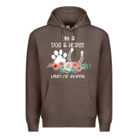 Coffee Im A Dog And Horse Kind Of Queen Premium Hoodie - Bettercallsaul