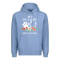 Colony Blue Im A Dog And Horse Kind Of Queen Premium Hoodie - Bettercallsaul