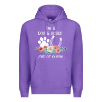 Purple Im A Dog And Horse Kind Of Queen Premium Hoodie - Bettercallsaul