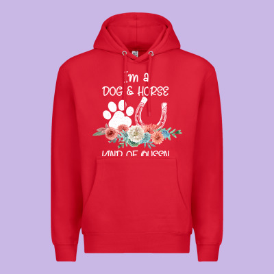 Im A Dog And Horse Kind Of Queen Premium Hoodie Designed By Bettercallsaul