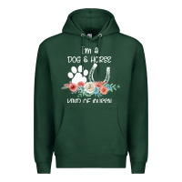 Sports Green Im A Dog And Horse Kind Of Queen Premium Hoodie - Bettercallsaul