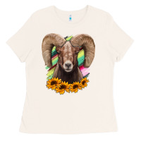 Bone bighorn sheep Ladies Tee - RanaPortraitStore