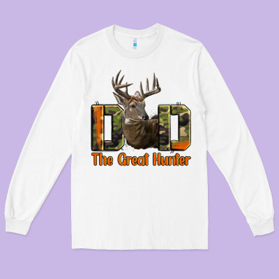 Western Dad The Great Deer Hunter Long Sleeve Tee Designed By Lillyallendesigns