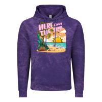 Cloud Purple here comes the sun Vintage Hoodie - JahusDesignShop