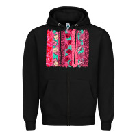 Black valentines day brushstroke Zipper Hoodie - NancyCooperArtShop