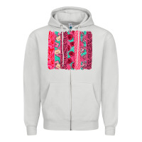 Dove Grey valentines day brushstroke Zipper Hoodie - NancyCooperArtShop