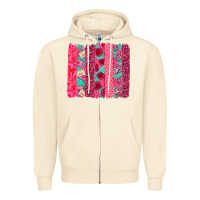 Sandshell valentines day brushstroke Zipper Hoodie - NancyCooperArtShop