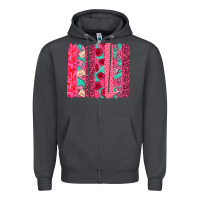 Smoke valentines day brushstroke Zipper Hoodie - NancyCooperArtShop