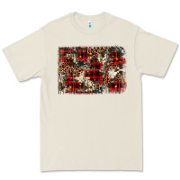 Bone christmas leopard cowhide background Premium Tee - BarkalooDesign