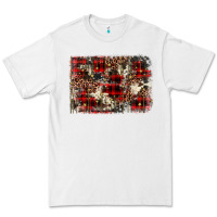 White christmas leopard cowhide background Premium Tee - BarkalooDesign