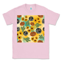 Bubblegum Pink leopard pumpkin cactus sunflower seamless Classic Tee - AdoDesignShop