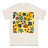 Natural leopard pumpkin cactus sunflower seamless Classic Tee - AdoDesignShop