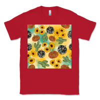 Red leopard pumpkin cactus sunflower seamless Classic Tee - AdoDesignShop