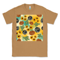 Toasted Coconut leopard pumpkin cactus sunflower seamless Classic Tee - AdoDesignShop