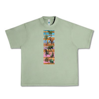 Oil Green dinosaurs pen wrap Urban Heavy Tee - Artiststas