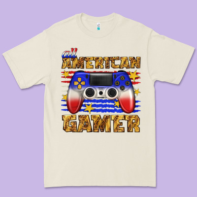 Premium Tee all american gamer