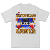 Dove Grey all american gamer Premium Tee - texasbilliewilder