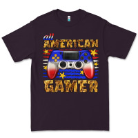 Plum all american gamer Premium Tee - texasbilliewilder