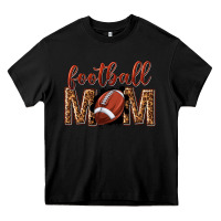 Black football mom Heavy Core Tee - texasbilliewilder