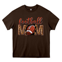 Chocolate Brown football mom Heavy Core Tee - texasbilliewilder