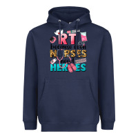 Navy rt because nurses need heroes Heavyweight Hoodie - LillyAllenDesigns