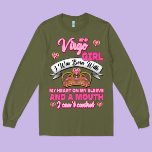 As A Virgo Girl Zodiac Girls Long Sleeve Tee Designed By Jasminsmagicworld