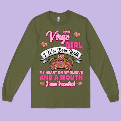As A Virgo Girl Zodiac Girls Long Sleeve Tee Designed By Jasminsmagicworld
