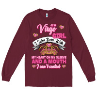 Burgundy as a virgo girl zodiac girls Long Sleeve Tee - Jasminsmagicworld