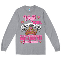 Heather Grey as a virgo girl zodiac girls Long Sleeve Tee - Jasminsmagicworld
