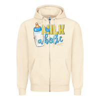 Sandshell milkaholic boys Zipper Hoodie - NancyCooperArtShop