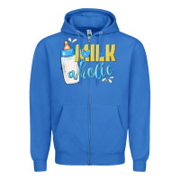 True Royal milkaholic boys Zipper Hoodie - NancyCooperArtShop