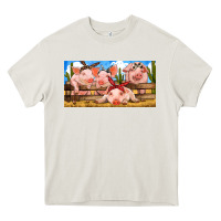 Cream Pig Farm Heavy Core Tee - RanaPortraitStore