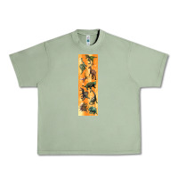 Oil Green dinosaurs pen wrap Urban Heavy Tee - Artiststas