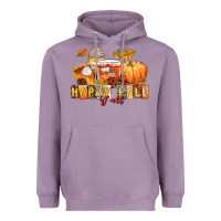 Lavender happy fall y'all Heavyweight Hoodie - LillyAllenDesigns