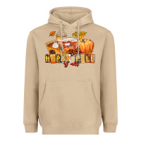 Mushroom happy fall y'all Heavyweight Hoodie - LillyAllenDesigns