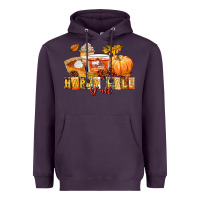 Plum happy fall y'all Heavyweight Hoodie - LillyAllenDesigns