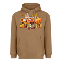 Toasted Coconut happy fall y'all Heavyweight Hoodie - LillyAllenDesigns